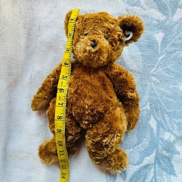 Excellent Condition Douglas Cuddle Toy 12” Fuzzy Carmel Teddy Bear - Picture 10 of 10
